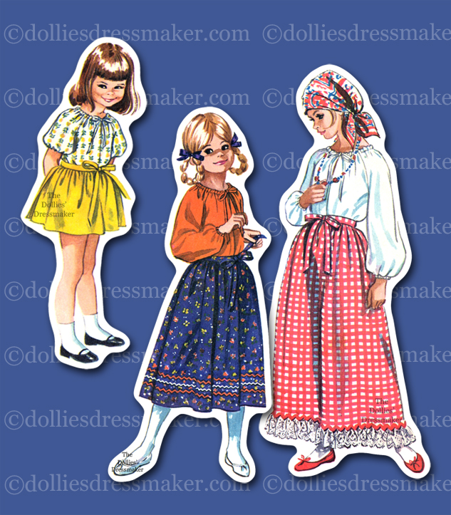 A pattern by The Dollies’ Dressmaker designed for the Simplicity Pattern Company. Styles inspired by vintage 1970s Simplicity pattern designs.